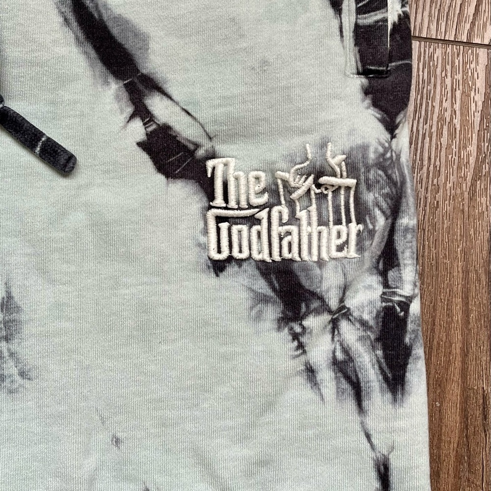 PALACE Black and White Tie Dye Sweatpants - Picture 2 of 10